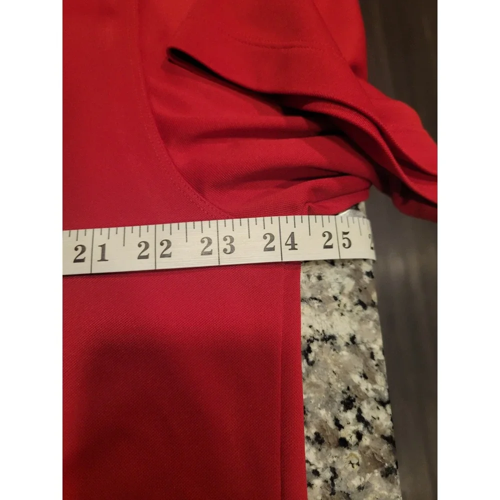 Nike Golf Dri-FIT Polo Shirt Mens XL Red Port of Lake Charles Logo Short Sleeve‎